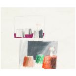 DAVID HOCKNEY (1937-2026) Studies for a Still Life Painting: Table with Flowers 14 x 17 in (35.6...