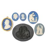Six Wedgwood & Bentley Medallions, England, c. 1775,
