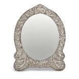 Victorian Silver-mounted Dressing Table Mirror,