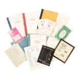 Terence Stamp: A selection of theatre scripts, flyers and related ephemera, Qty