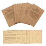 Curtis Studios Labels, Seattle and Los Angeles. [CURTIS, EDWARD S. 1868-1952]. A group of origi...