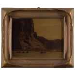 Edward Curtis Orotone. CURTIS, EDWARD S. 1868-1952. Cañon de Chelly, c.1904.