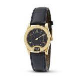 Gianni Bulgari. A rare 18K gold quartz jump hour wristwatch Gianni Bulgari. Rare montre bracelet...