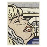 Roy Lichtenstein (American, 1923-1997) Shipboard Girl Offset lithograph in colours, 1965, on wov...