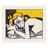 Roy Lichtenstein (American, 1923-1997) Reclining Nude, from Expressionist Woodcut Series Woodcut...