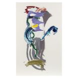Roy Lichtenstein (American, 1923-1997) Blue Face, from Brushstroke Figures Series Lithograph, wa...
