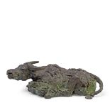 Dame Elisabeth Frink R.A. (British, 1930-1993) Maquette for Lying Down Water Buffalo 35.5 cm. (1...