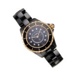 CHANEL: A BLACK CERAMIC J12 WRISTWATCH