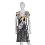 CHANEL: SILVER SEQUIN COCKTAIL DRESS Fall 1994 | Look 175
