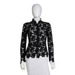 CHANEL: BLACK LACE EVENING JACKET Fall 1995
