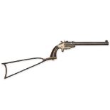 A FRANK WESSON MODEL 1870 MEDIUM FRAME THIRD TYPE POCKET RIFLE WITH WIRE STOCK,