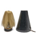 AN IMPERIAL GERMAN GUARDE OFFICER'S PICKELHAUBE HELMET WITH PARADE PLUME AND CASE.