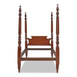 Federal Mahogany Four-post Bedframe Massachusetts, c. 1820 and later