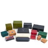 Group Of Thirteen Watch And Pen Presentation Boxes And Cases,