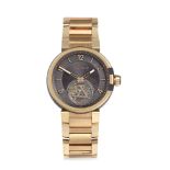 Louis Vuitton. An 18K rose gold and black PVD coated stainless steel automatic flying tourbillio...