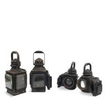 A set of four Eli Griffiths & Sons traction engine lamps, circa 1910, ((4))