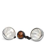 A pair of Lucas electric headlamps, 1930s ((3))