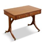 An unusual Regency style casuarina veneered sofa table,