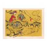MARC CHAGALL (1887-1985) Île Saint-Louis, 1959 (Sorlier, 225)Lithographie en couleurs sur v&...