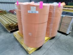 One stack of laminate floor padding/backing. 1mm thick x 182mm wide rolls. 6 rolls per stack.