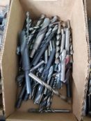Large assortment drill bits.