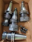 Qty 4 - Assorted Cat40 tool holders.