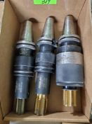 Qty 3 - Cat40 tool holders.