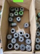 Qty 22 - Assorted ER32 spring collets.