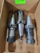 Qty 3 - Assorted Cat40 tool holders.