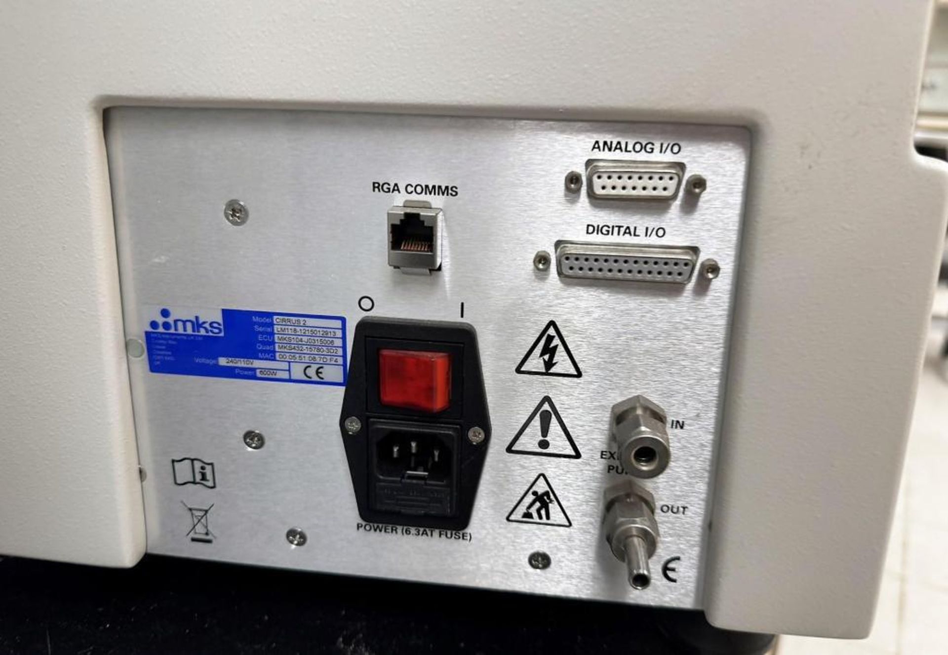 MKS Instruments Cirrus 2 Benchtop Quadrupole Mass Spectrometer (RGA ...