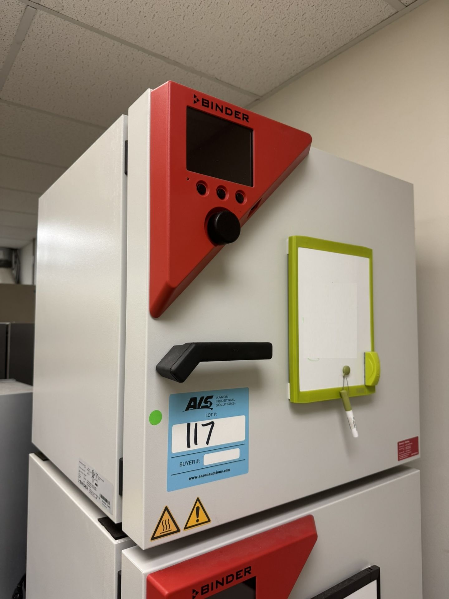 Binder Cooling Incubator, Model KT53-UL, Serial# 15-04175, Year 2015.