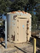 Fluitron Steel Containment Chamber, Serial# 0406-10914. Design criteria: To contain energy releases