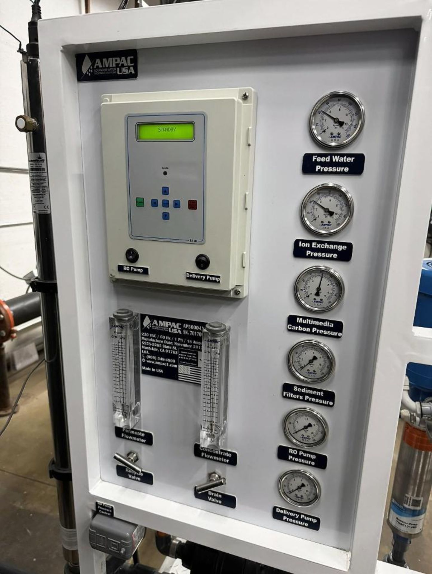 Ampac Graphics System Ampac Advanced Water Treatment Solutions Reverse Osmosis System, Model ...
