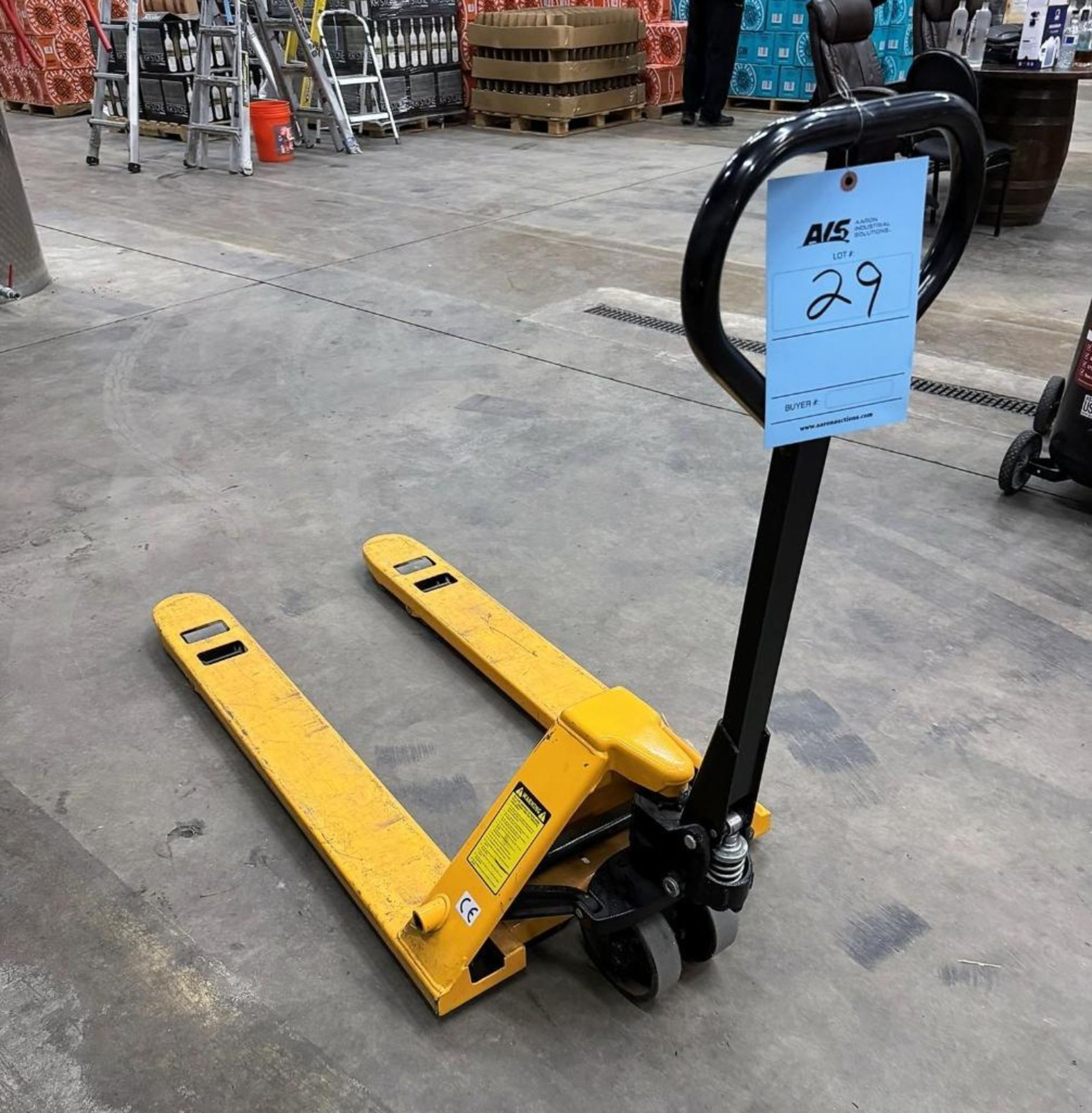 Uline 5000# Capacity Pallet Jack, Model H-1043, Serial# 344286, Year 2017.
