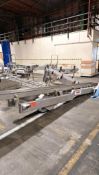 Vibratory Tray Conveyor System, Stainless Steel, Electric Motor, Serial: MTR0300402