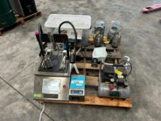 Lot Consisting of: (1) THC Air Compressor, Model # 1P1060S, Serial # B49-1907-0232. (4) Waring Blend