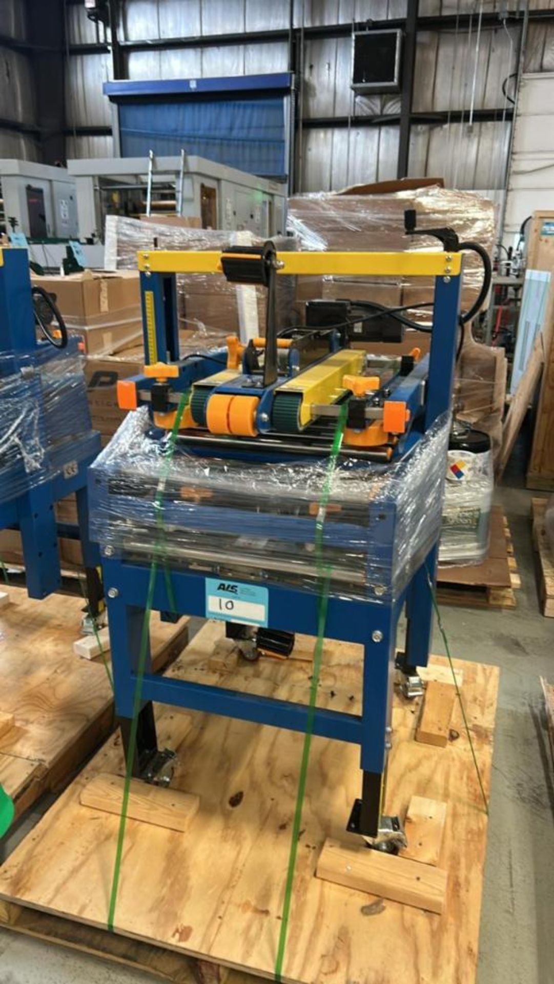 Kunba Automatic Box Taping Machine Top & Bottom Tape Conveyer, Tape ...