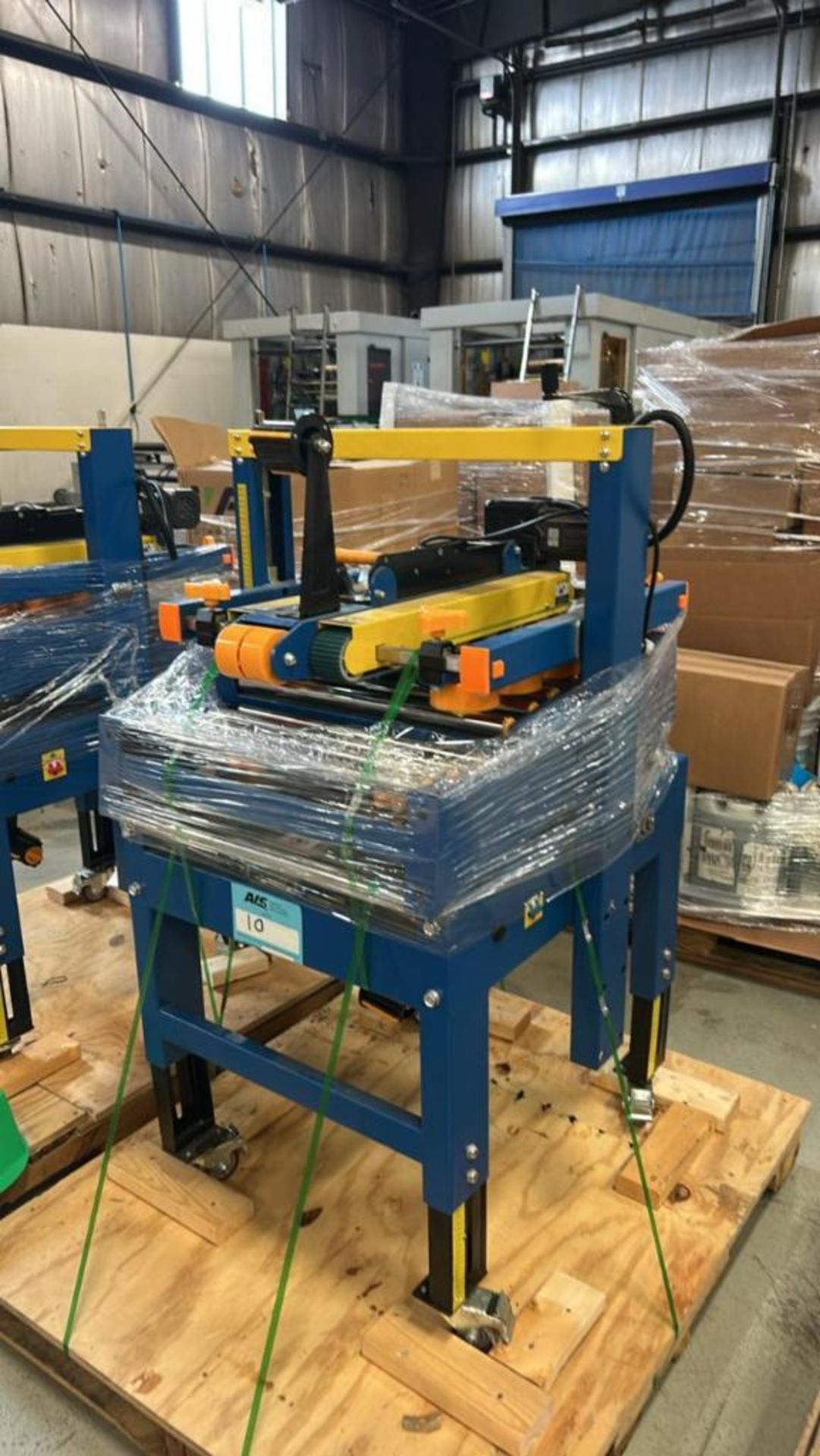Kunba Automatic Box Taping Machine Top & Bottom Tape Conveyer, Tape ...