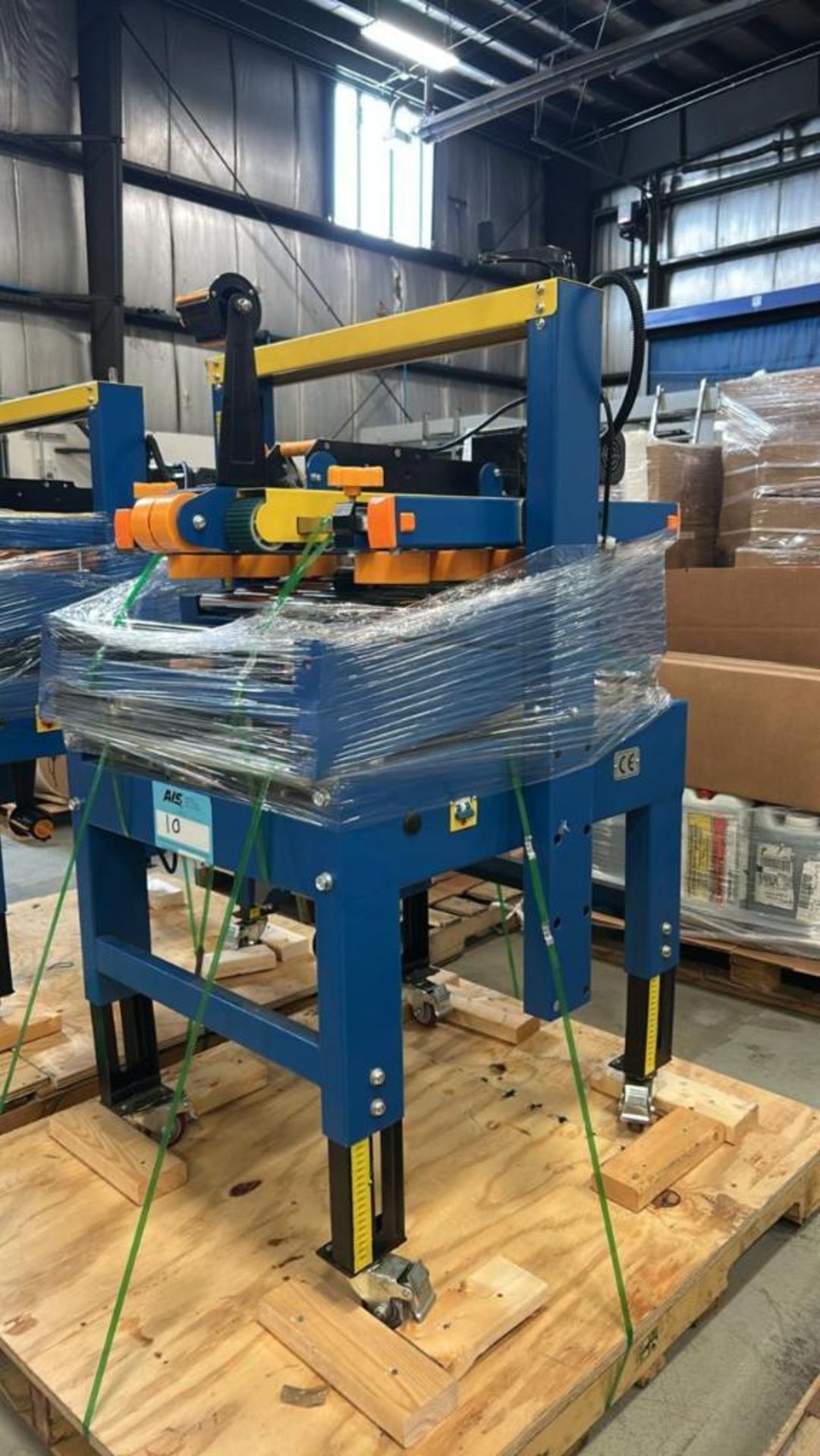 Kunba Automatic Box Taping Machine Top & Bottom Tape Conveyer, Tape ...