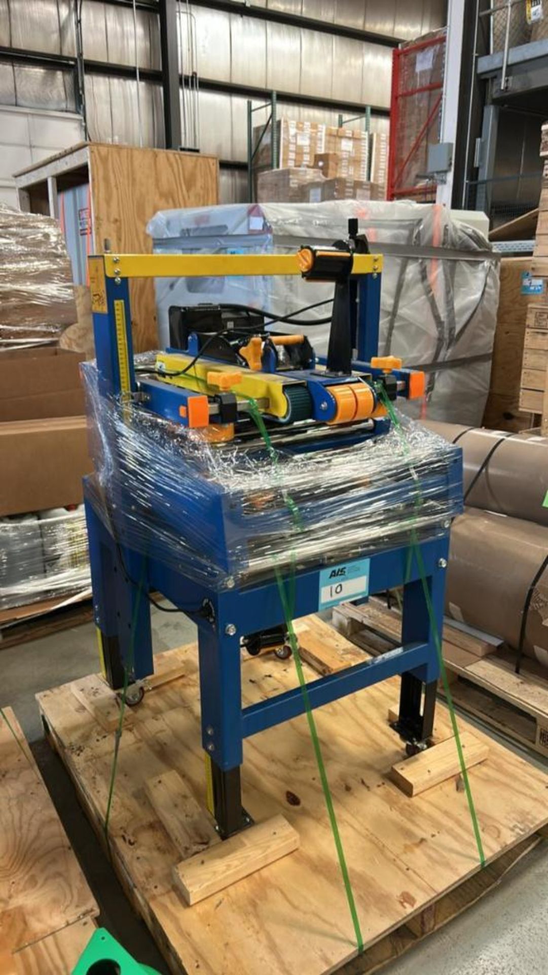 Kunba Automatic Box Taping Machine Top & Bottom Tape Conveyer, Tape ...