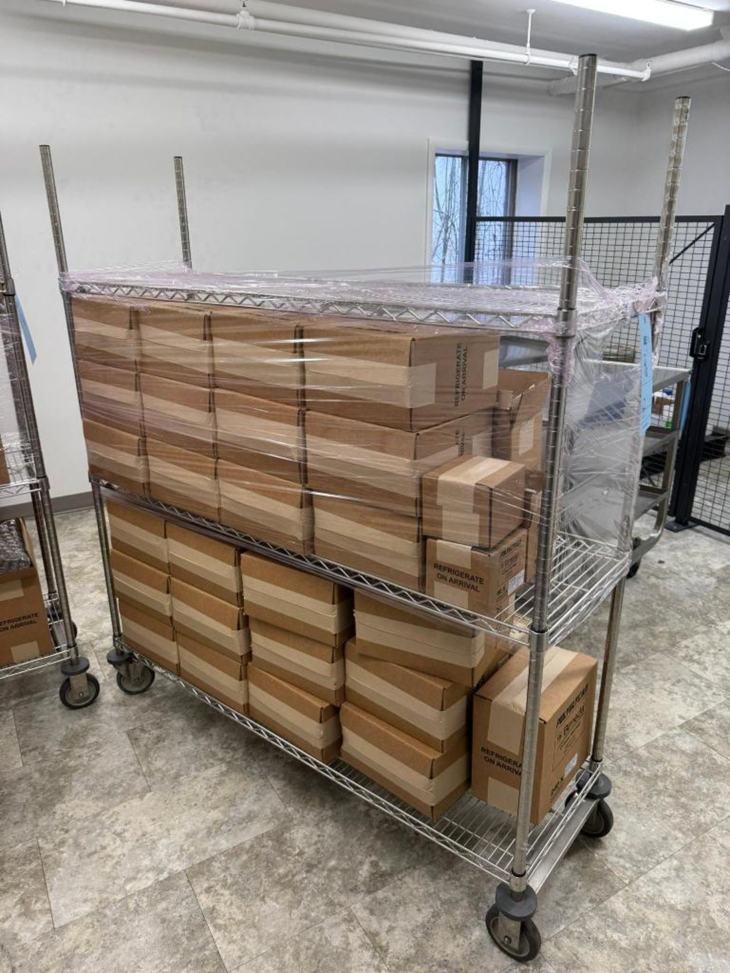 Metri Raksh Lot Of (2) Portable Metro Racks. Approximate 60