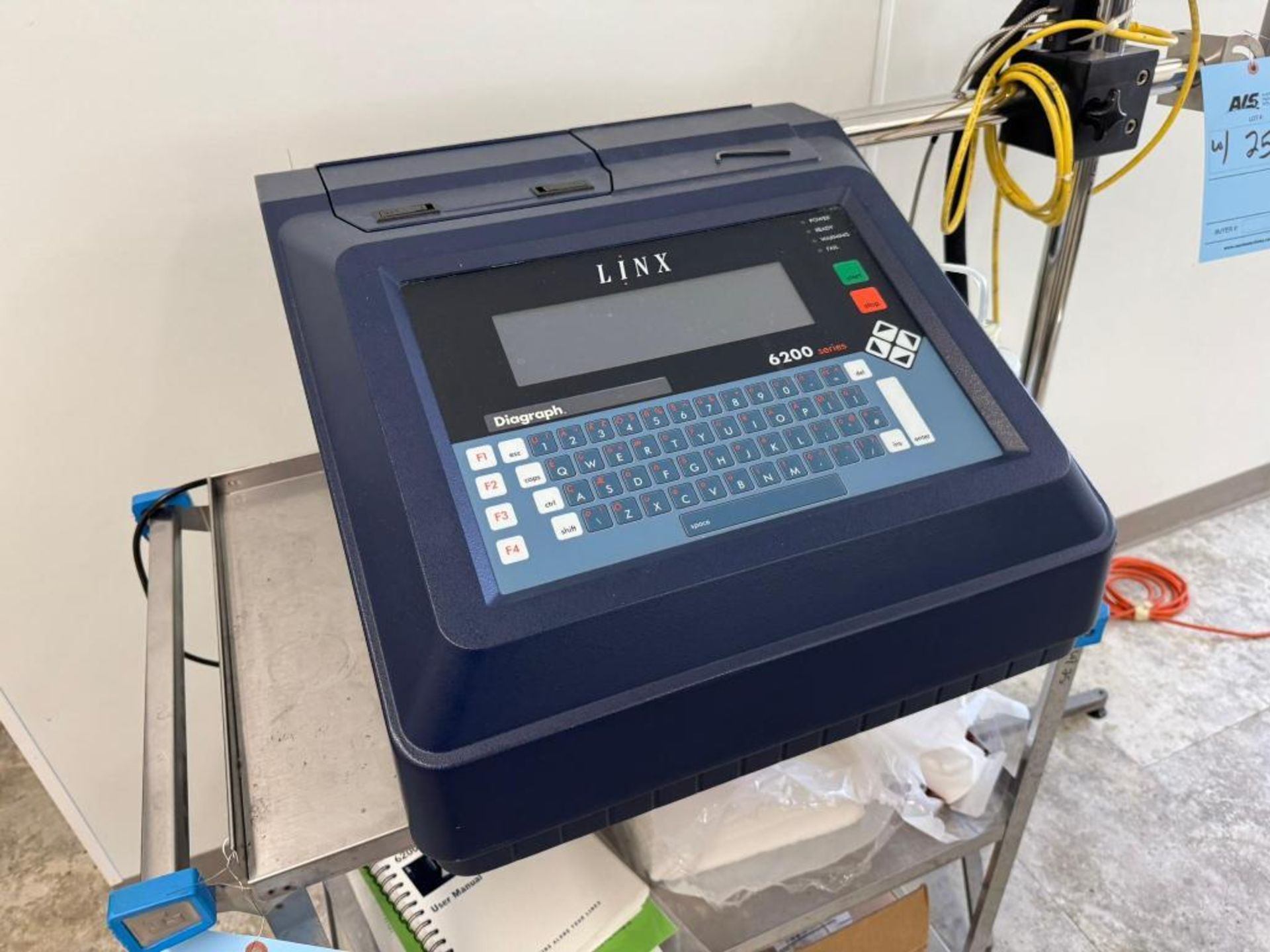 Linx Ink Coder Linx Printing Technologies Ink Jet Coder, Model 6200, Serial# MD0115056 ...