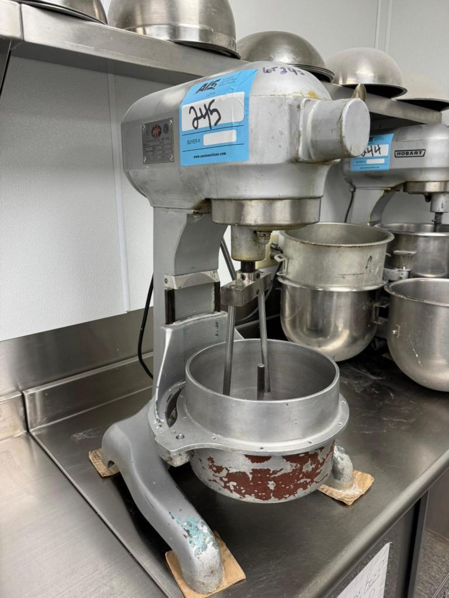 Hobart 20 Quart Mixer, Model AS-200T, Serial# 1773391. With modified ...