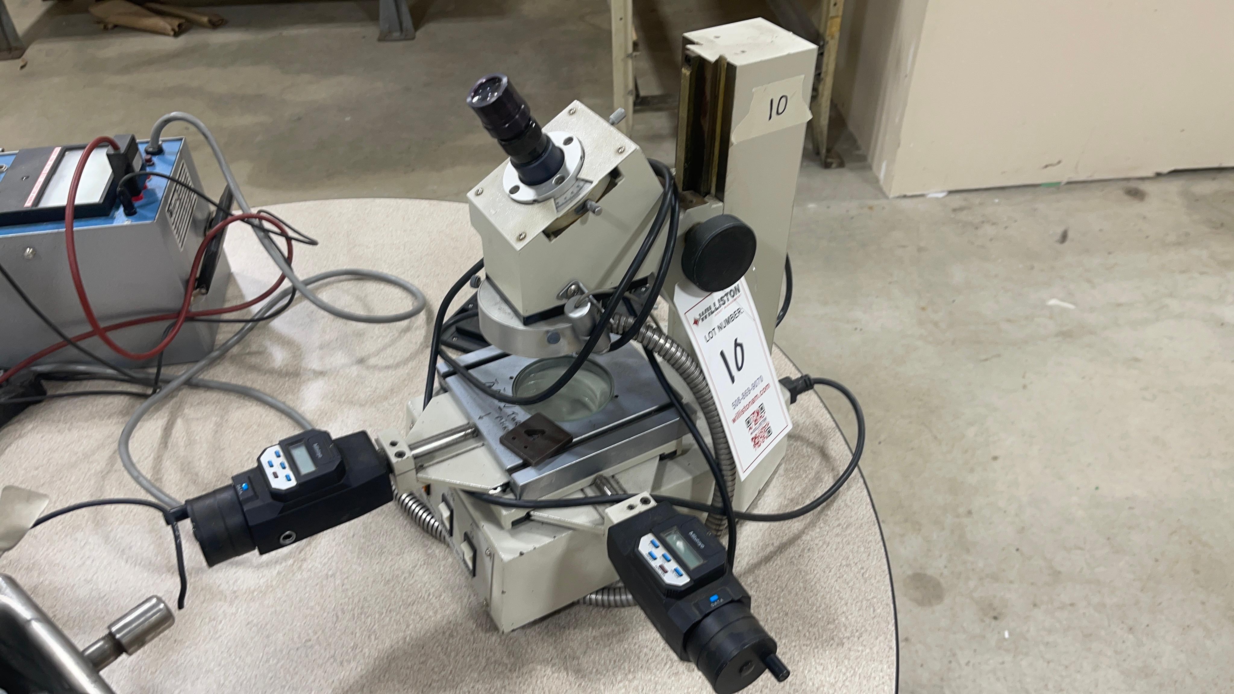 Mitutoyo Laboratory Microscope with X/Y Position Scales