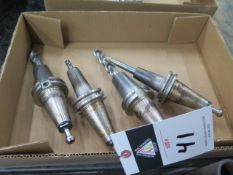 CAT-40 Taper Heat Set Tooling (4) (SOLD AS-IS - NO WARRANTY)
