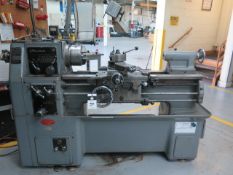 Okuma LK 14" x 36" Geared Head Gap Bad Lathe s/n 5008-1997 w/50-2000 RPM, Inch Threading, SOLD AS IS