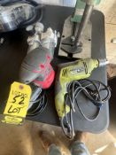 LOT PALM SANDER, CORDED DRILL