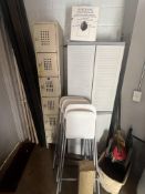 LOT LOCKERS, FOLDING STOOLS, SUPPLY CABINET, MOP & BUCKET