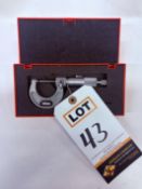 (3) 0-1" OD Micrometer, SPI 12-349-7, Carbide Faces, .0001"