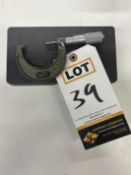 1-2" OD Micrometer, Mitutoyo 103-128, Carbide Faces, .001"